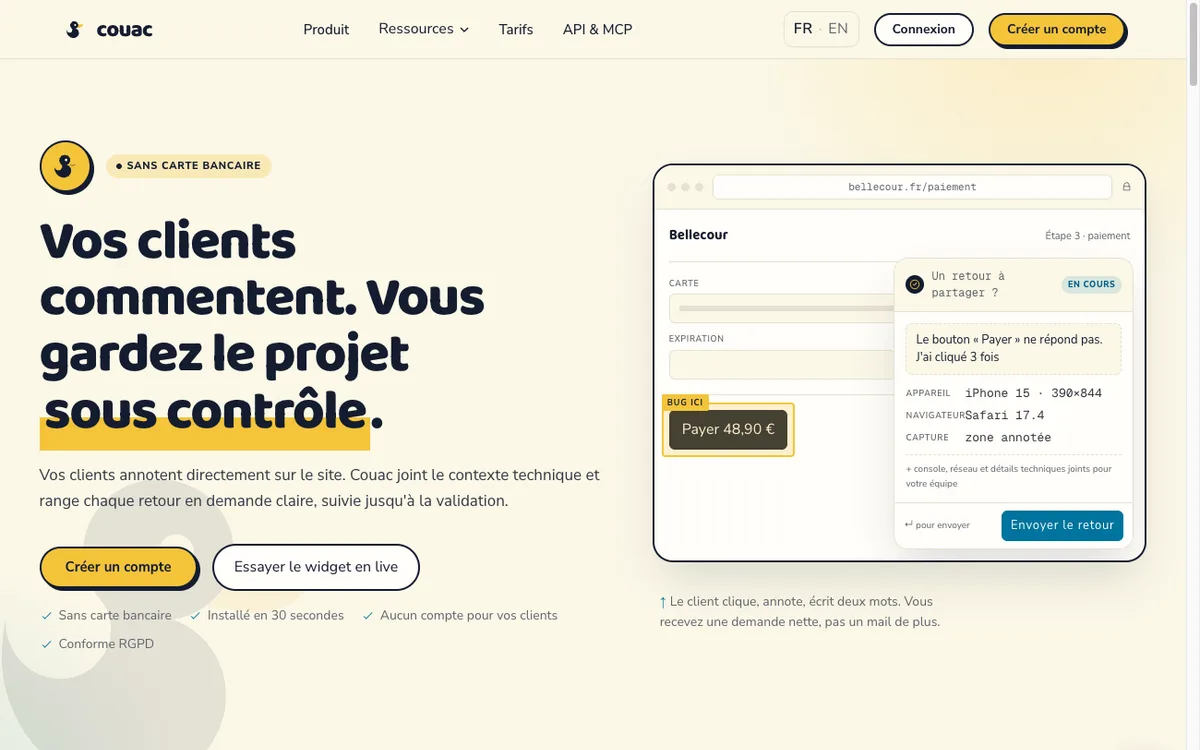 Couac, un produit de Gianito Riesterer